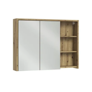 Badspiegelschrank Viola Cashmere/Artisan-Eiche 100 x 75 cm Vicco