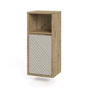 Wäscheschrank Viola Artisan-Eiche/Cashmere 38 x 80 cm Vicco