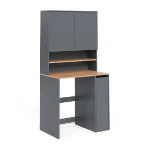 vaskemaskineskab Viktor Antracit/Gold power oak 93.6 x 88.2 cm 2 dele med hylde Vicco