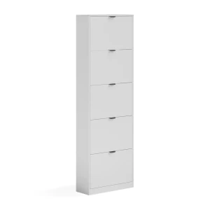Schuhkipper Gizmo Weiß 59 x 181.1 cm mit 5 Fächern Vicco