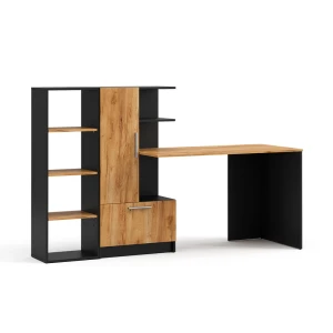 Biurko Tomy Antracyt/Dąb goldkraft 150 x 59 cm Zestaw 2 sztuk Vicco