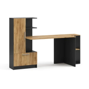 Biurko Tomy Antracyt/Dąb goldkraft 150 x 59 cm Zestaw 2 sztuk Vicco
