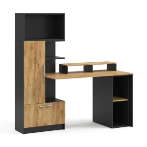 Skrivebord Tomy Antracit/Gylden eg 150 x 59 cm Sæt med 4 stk. Vicco