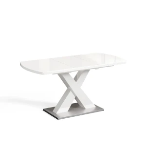 Mesa de jantar Chinto Branco 120-160 x 80 cm extensível Vicco