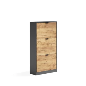 Skotipper Gizmo Gold power oak/Antracit 59 x 112 cm med 3 rum Vicco