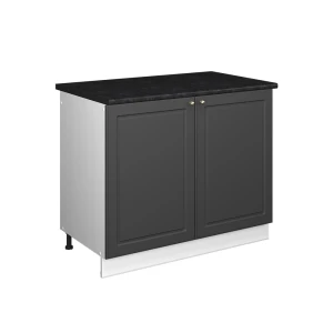 Vaskeskab Fame-Line Anthrazit-Gold Landhaus/Hvid 100 cm, BP Antracit Vicco