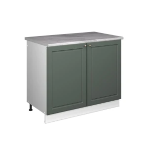 Vaskeskab Fame-Line Grøn guld Country/Hvid 100 cm, BP Marmor Vicco