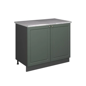 Vaskeskab Fame-Line Grøn guld Country/Antracit 100 cm, BP Marmor Vicco