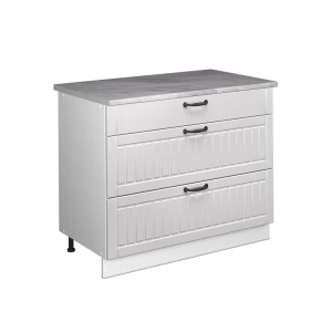 Keittiön alakaappi Fame-Line Valkoinen maalaistalo/Valkoinen 100 cm, AP Marble Vicco