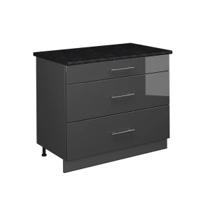 Szafka dolna Fame-Line Antracyt połysk/Antracyt 100 cm, BP Antracyt Vicco