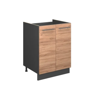 Spülenunterschrank Fame-Line Goldkraft Eiche/Anthrazit 60 cm Vicco