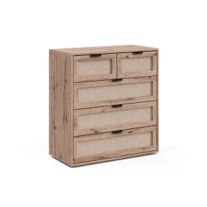 Lipasto Elven tammi 79x85 cm 5 laatikkoa Vicco