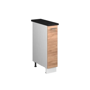 Apothekerschrank Fame-Line Goldkraft Eiche/Weiß 20 cm, AP Anthrazit Vicco