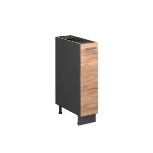 Apothekerschrank Fame-Line Goldkraft Eiche/Anthrazit 20 cm, AP Eiche Vicco