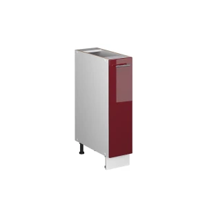 Apotekerskab Fame-Line Bordeaux rød højglans/Hvid 20 cm uden bordplade Vicco