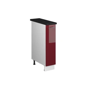 Apothekerschrank Fame-Line Bordeaux Hochglanz/Weiß 20 cm, AP Anthrazit Vicco