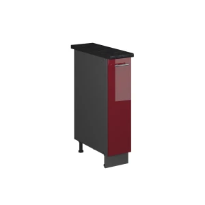 Apothekerschrank Fame-Line Bordeaux Hochglanz/Anthrazit 20 cm, AP Anthrazit Vicco