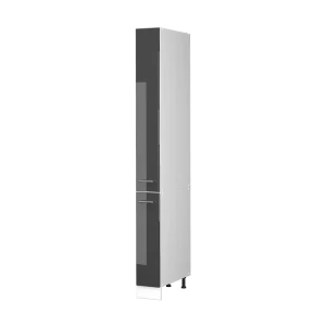 Apotekerskab Fame-Line Antracit højglans/Hvid 20 cm Vicco