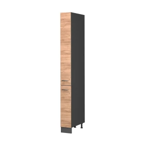 Apothekerschrank Fame-Line Goldkraft Eiche/Anthrazit 20 cm, AP Eiche Vicco
