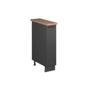 Apothekerschrank Fame-Line Dunkelgrau/Anthrazit 20 cm, AP Eiche Vicco