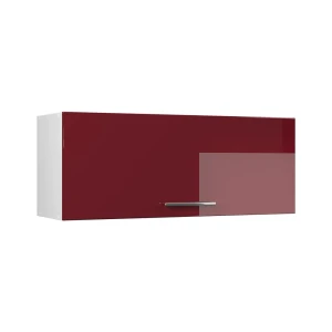 Armário de parede Fame-Line Bordeaux alto brilho/Branco 100 cm Vicco