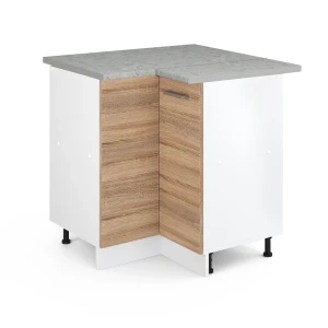 Universalhjørneskab R-Line Sonoma 75.6 cm med dør, med bordplade Vicco