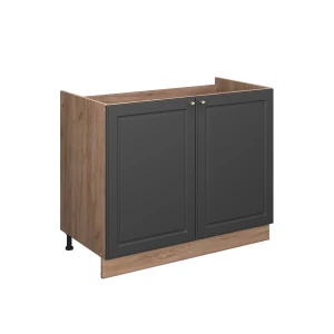 Szafka pod zlew Fame-Line Anthrazit Gold rustykalny/Dąb goldkraft 100 cm bez blatu roboczego Vicco