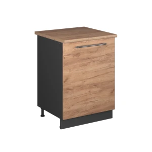 Szafka pod zlew Fame-Line Dąb goldkraft/Antracyt 60 cm Vicco