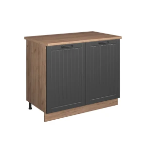 Szafka pod zlew Fame-Line Ciemnoszary/Dąb goldkraft 100 cm, BP Dąb Vicco