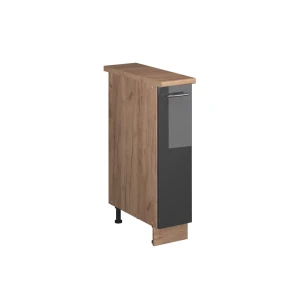 Apotekerskab Fame-Line Antracit højglans/Gylden eg 20 cm, BP Eg Vicco