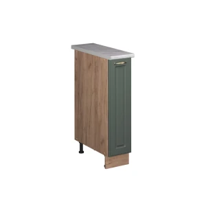 Apotekerskab Fame-Line Grøn guld Country/Gylden eg 20 cm, BP Marmor Vicco
