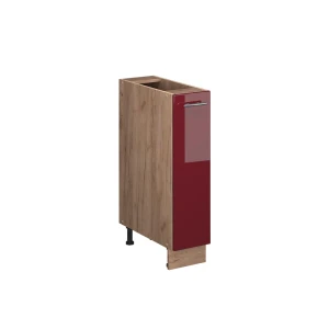 Apteekkikaappi Fame-Line Bordeaux korkeakiilto/Goldkraft tammi 20 cm ilman työtasoa Vicco