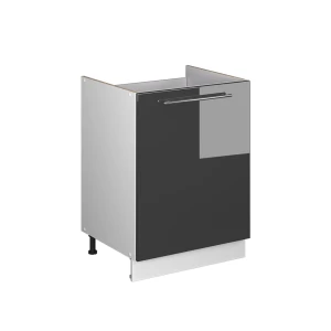 Vaskeskab Fame-Line Antracit højglans/Hvid 60 cm Vicco