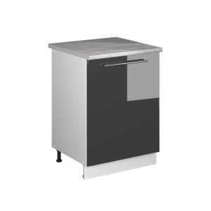 Vaskeskab Fame-Line Antracit højglans/Hvid 60 cm Vicco