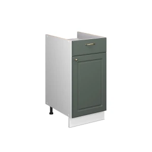 Unterschrank für Spüle/Kochfeld Fame-Line Grün-Gold Landhaus/Weiß 40 cm ohne Arbeitsplatte Vicco