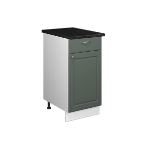 Unterschrank für Spüle/Kochfeld Fame-Line Grün-Gold Landhaus/Weiß 40 cm, AP Anthrazit Vicco