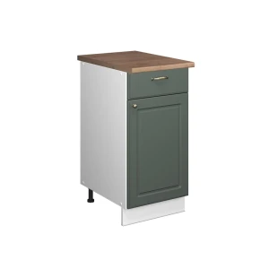 Szafka dolna pod zlew/płytę Fame-Line Green Gold Country/Biały 40 cm, BP Dąb Vicco