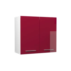 Szafka ścienna Fame-Line Bordowy wysoki połysk/Biały 80 cm Vicco