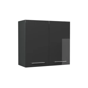 Wall cabinet Fame-Line Anthracite high gloss/Anthracite 80 cm Vicco