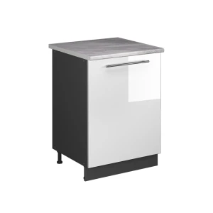 Vaskeskab Fame-Line Hvid højglans/Antracit 60 cm Vicco