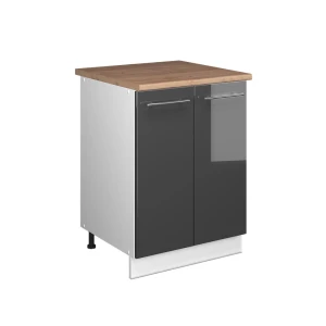 Vaskeskab Fame-Line Antracit højglans/Hvid 60 cm Vicco