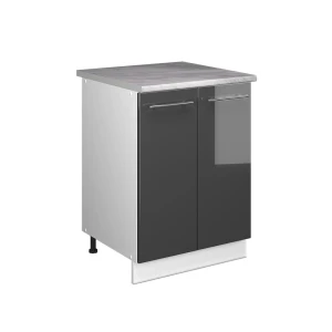 Vaskeskab Fame-Line Antracit højglans/Hvid 60 cm Vicco