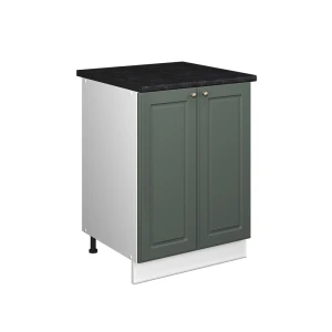 Spülenunterschrank Fame-Line Grün-Gold Landhaus/Weiß 60 cm Vicco