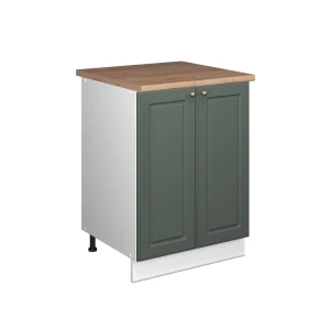 Spülenunterschrank Fame-Line Grün-Gold Landhaus/Weiß 60 cm Vicco