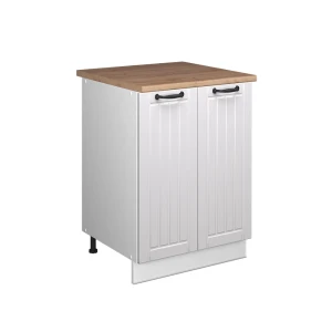 Szafka pod zlew Fame-Line Biały rustykalny/Biały 60 cm Vicco