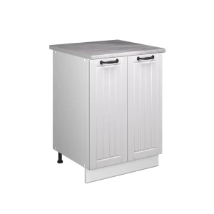 Spülenunterschrank Fame-Line Weiß Landhaus/Weiß 60 cm Vicco