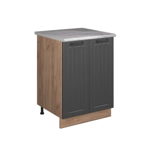 Szafka pod zlew Fame-Line Ciemnoszary/Dąb goldkraft 60 cm Vicco
