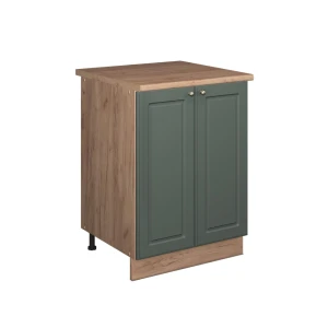 Spülenunterschrank Fame-Line Grün-Gold Landhaus/Goldkraft Eiche 60 cm Vicco