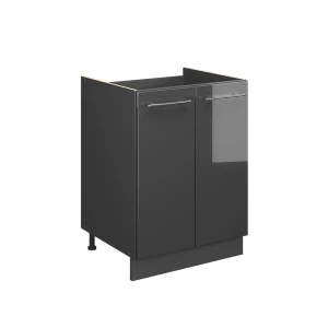 Szafka pod zlew Fame-Line Antracyt połysk/Antracyt 60 cm Vicco