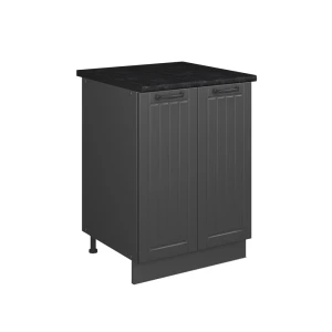 Spülenunterschrank Fame-Line Dunkelgrau/Anthrazit 60 cm Vicco
